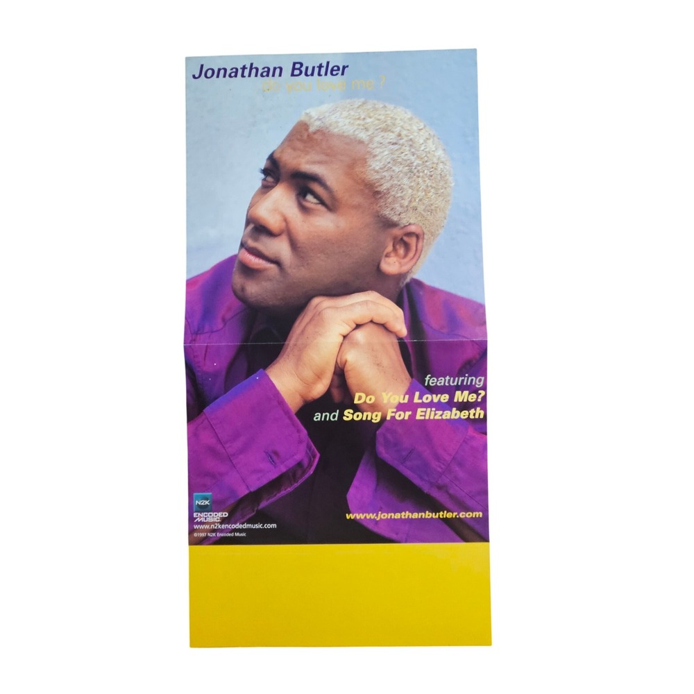 Jonathan Butler Do You Love Me? 12x24 Double Sided Flat Promo‎ Poster 1997